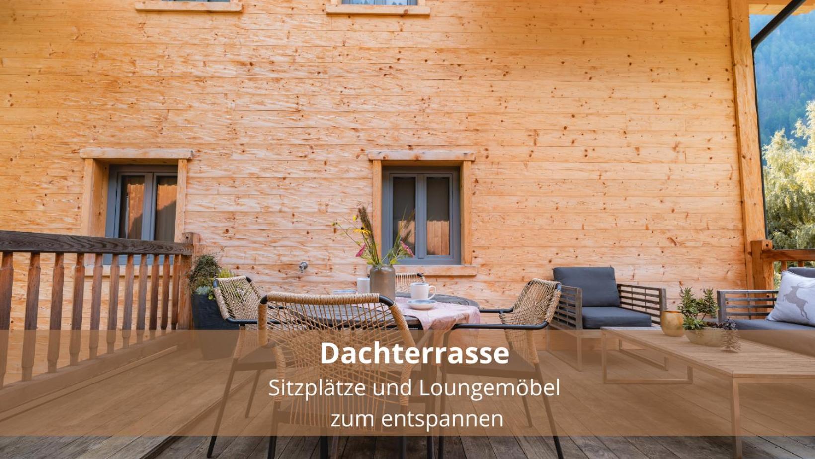 Chalet Waldhaeusl Luxurioese Ferienwohnungen Mit Sauna & Whirlpool, Kamin, Balkon Oder Terrasse Mit Bergblick ไฮลิเกนบลูท ภายนอก รูปภาพ